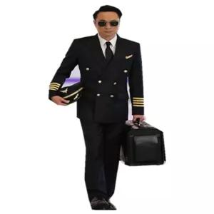 파일럿제복 조종사유니폼 의상세트 비행사복장 항공기요원복 무대의상 코스프레