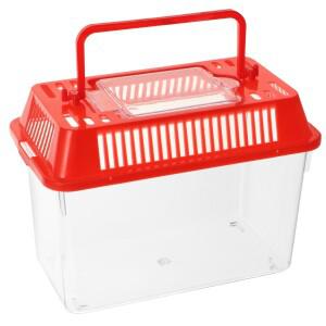 거북이와 애완용 물고기용 미니 수조 플라스틱 휴대용 - 무작위 뚜껑)