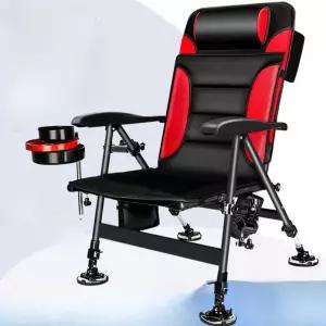 낚시 의자 최고급형 캠핑용품 의자거치대 레드 풀세트