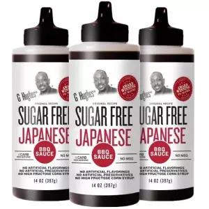 G 휴즈 무설탕 일본식 바비큐 소스 - 텐 무첨가 생선 고기 닭 날개를 위한 고급 아시안 마리네이드 볶음