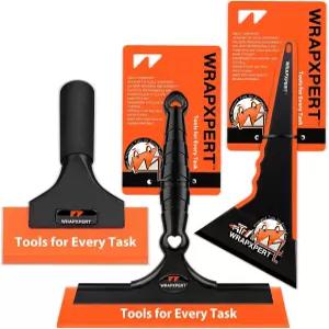 WRAPXpert 윈도우 틴트 도구 키트 윈드실드 및 리어 글래스 틴팅을 위한 3단계 프로페셔널 스퀴지 세트