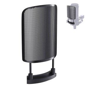 [미국배송] 오디오 테크니카 AT2020 AT2035 AT2050 AT8458 마이크 쇼크 마운트 메탈 메시 커버 폭발 방지 소음 커버로 팝과 히즈 소리 블랙 색상 제거