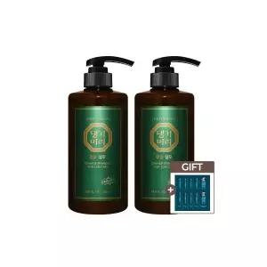 댕기머리 오리지널 명품 샴푸 (초) 500ml 2개+샴푸10매 / 전통 한방 974763
