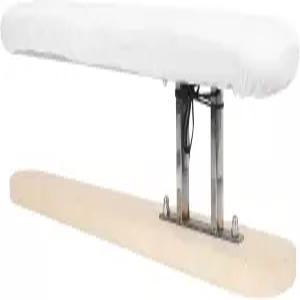 BESTOYARD 휴대용 미니 다림질 보드 스툴 흰색 천 커버 가정용 의류용 나무 홈 패드