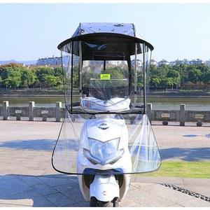 전동차 캐노피 스쿠터 브라켓 상단커버 자외선차단 130x70cm 블랙 비막이