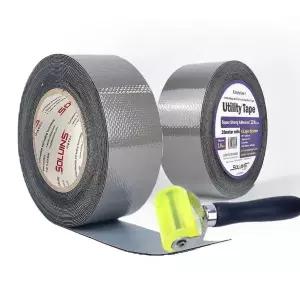 솔루인스 유틸리티 부틸 방수테이프 5cm x 10M 2롤 시공용 압착롤러 포함