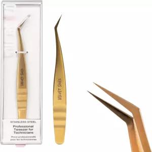 큐라코로 래시 핀셋 - 고립을 위한 래시스미스 50 롱팁 속눈썹 다용도 래싱 기술을 울트라 펌