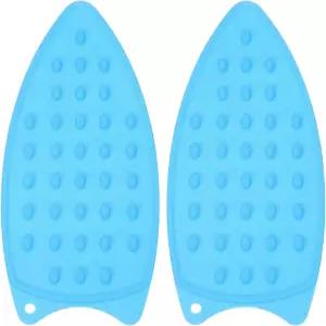 파티킬 실리콘 다리미 받침대 다림질 보드용 다용도 내열 철 보호 패드 2개 스팀 컴팩트 매트 파란색