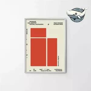 [골드스마일]모던 일러스트 벽면 장식 포스터 카페 인테리어