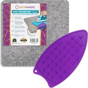 울 프레싱 매트 10 x 인치 25.4cm 100 뉴질랜드 퀼팅 다림질 패드 휴대용 무취 양면 실리콘 다리미 받침대