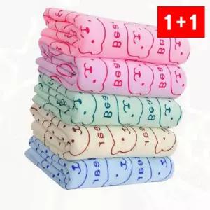 수건 곰돌이 물놀이 목욕 아기 유아 비치타올 흡수 면