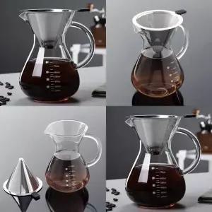 [하프클럽/브이와이]드립서버 세트 핸들 홈카페 커피추출기 800ml