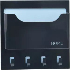 침대 옆 선반 벽에 장착된 작은 후크가 달린 기숙사 방 랙 정리함 침실 헤드폰 리모컨 유리