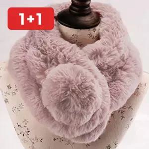 털목도리 방울 여성 겨울 방한 보온 숄 넥워머 스카프