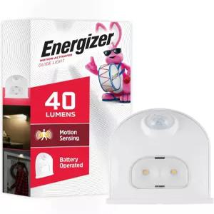 에너자이저 LED 모션 활성화 등 배터리 작동 40루멘 무선 실내/외 실외 현관 파티오 지하실 창고 차고