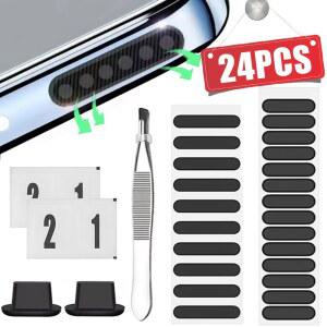 폰 방진망 스티커 스피커 메쉬 17 사운드 홀 충전 포트 먼지 커버 플러그