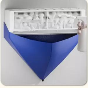 벽걸이 에어컨 청소 커버 물받이 청소 도구 방수 배수 호수 포함 air conditioner cleaning