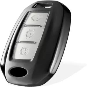 인피니티 Q50 Q60 QX50 버튼 스마트 리모컨(블랙)과 호환되는 WORCAS 프리미엄 소프트 TPU 키 포브 케이스