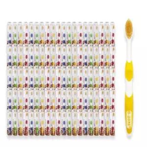 미세모칫솔 오존 오죤 부드러운 이중 미세모 금 골드 칫솔 100개