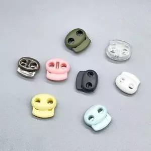 (100개) 끈 조절기 돼지코 스토퍼 유색 4종