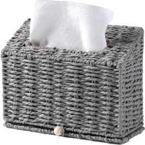 크리넥스 일회용 핸드 타월 욕실용 종이 로프 티슈 박스 파우더 룸 침실용 언점블리 커버 그레이