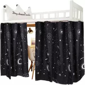 XGOPTS 바텀 이층 침대 커튼 학생 기숙사 로프트 침실 프라이버시 싱글 블랙아웃 천 텐트 차양망 방광 침구