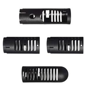 4Pcs 42.5cm 수중 수족관 히터 커버 보호 케이스 블랙 내구성 프리미엄 소재 조절 가능