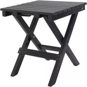 현관 파티오 애디론댁 수영장 실내 데크 발코니 커피 블랙용 야외 사이드 테이블 HDPE 소형 플라스틱