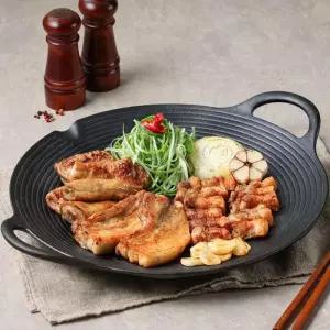 꾸버스 그리들 캠핑 무쇠 주물팬 불판 구이팬 인덕션겸용 36cm [가방증정]무쇠그리들3