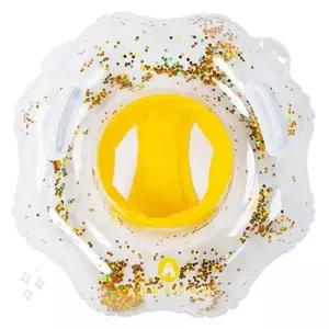 투명 꽃무늬 아기 물놀이 튜브 안전 보행 보조 수영장 여름 물놀이 유아용 안전