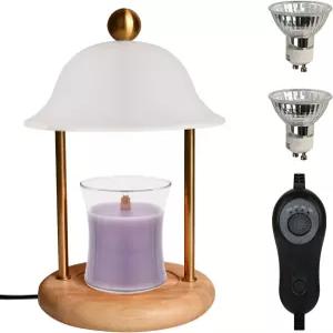 타이머와 디밍이 가능한 ASAWASA 캔들 워머 램프 병 캔들을 위한 빈티지 전기 여성 엄마 크리스마스