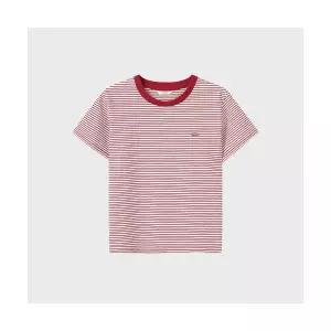 탑텐 TOPTEN 여성 코튼 멀티 스트라이프 반팔티_MSF2TS2912 MSF2TS2912 431000