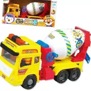 회전드럼 믹서 건설차량 캐릭터 작동완구 유아 실내놀이 교육용 역할체험