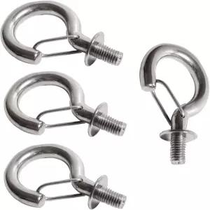 스테인리스 스틸 M8/M10 보관 후크 4피스 헤비 듀티 방청 행잉 랙 해먹 차양 체인 바구니 샌드백 35파운드