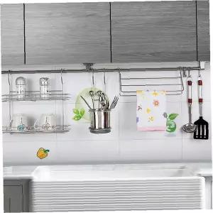 주방 씽크대 상부 정리 선반 스테인리스 소품 거치대 조리도구 보관 벽면부착