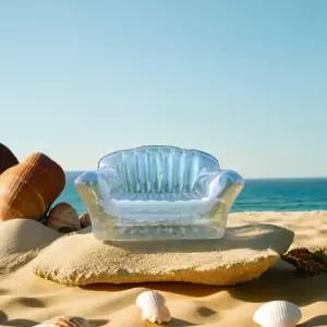 야외 2인용에어소파 공기쇼파 쇼파 풍선 캠핑 에어빈백 투명 인용