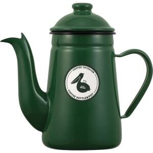 카리타 Kalita 일본 제조 보온성도 뛰어나다 에나멜 커피포트 그린 GR 1000ml 직화 커피 달인 펠리칸 1L #52309 드립포트 케틀 주전자 메이커 서버
