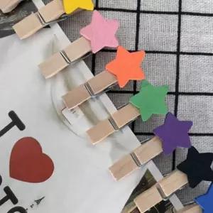 별모양 사진집게 10P 가랜드 게시판 패브릭포스터