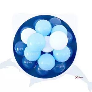 유아 놀이 85mm 아기 약80개 볼풀공 오션블루볼 선물zab762