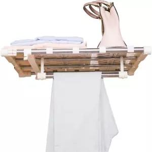 허쉬이 텐션 선반 확장 가능 옷장 정리함 조절 로드 헤비 듀티 걸이 레일 방청 DIY 보관 랙 4바 개스킷