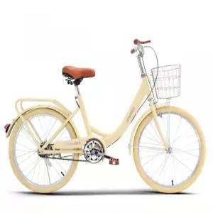 클래식 여성용 자전거 마트 학생 나들이 바구니 가벼운