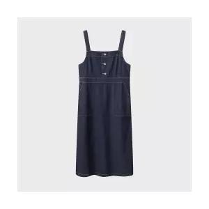 탑텐 TOPTEN 여성 데님 버튼 슬립 원피스_MSF2OO2303 MSF2OO2303 431219
