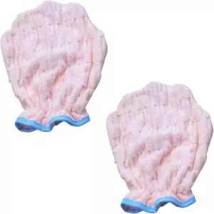 개와 강아지를 위한 Glohscve 2팩 핑크 펫 목욕 타월 고흡수성 극세사 건조 천 샤워 및 시간을 빠른 드라이