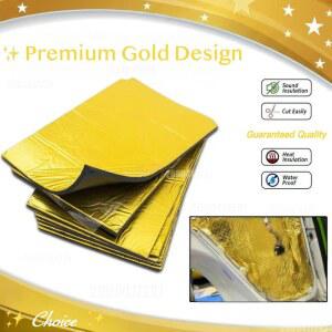 10mm 1/5/10장 금색 디자인 방음 단열 매트 소음 감소 열 차단 면 자동차 및 가정용