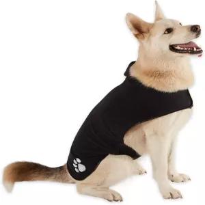 개와 고양이를 위한 본 드라이 펫 로브 컬렉션 자수 흡수성 극세사 목욕 잠금 조절 가능 대형 검은색