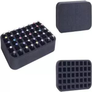 야후왓 네일 폴리쉬 정리함 홀더 폼 패드 보관용 슬롯 포함 40병15ml/0.5fl.oz 또는 서랍용 에센셜 오일