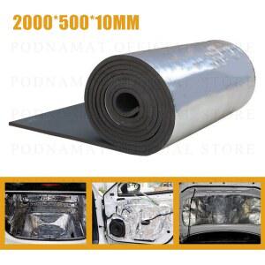 1 롤 자체 접착식 자동차 소음 방지 고무 폼 방음 단열 매트 엔진 도어용 DIY 열 절연체