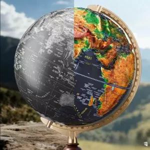 3D 입체 지구본 세계지도 지구룬 탁상용