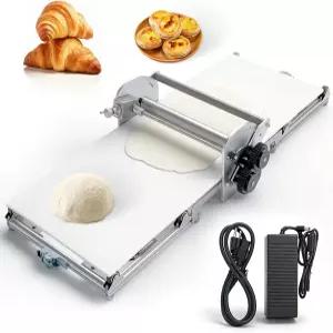 접이식 도우 시터 머신 10가지 두께 조절 가능한 전기 2-30mm 가정 및 상업용 베이커리용 스테인리스 스틸