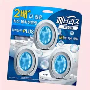 페브리즈 화장실용 비치형 비누향 탈취제 본품 3p 18.9ml 1개 4655214